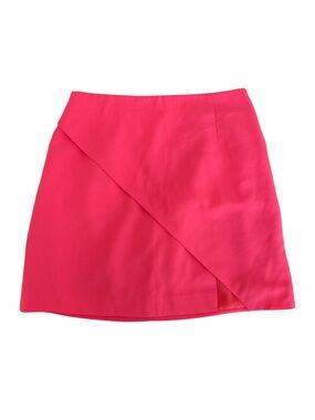 KEEPSAKE the Label Hot Pink Asymmetric Wrap Mini Skirt